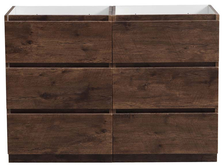 Fresca Lazzaro 48" Rosewood Double Sink Cabinet
