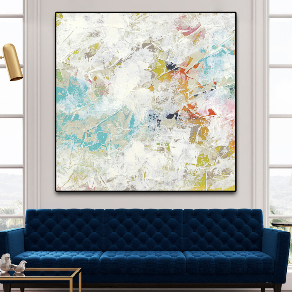 "Frost II" Oversized Framed Canvas, 45" x 45"