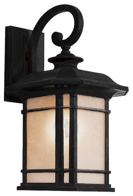 Trans Globe  Lighting, 5821 San Miguel 16" Wall Lantern, Black