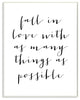 "Fall In Love With As Many Things As Possible" Wall Plaque Art