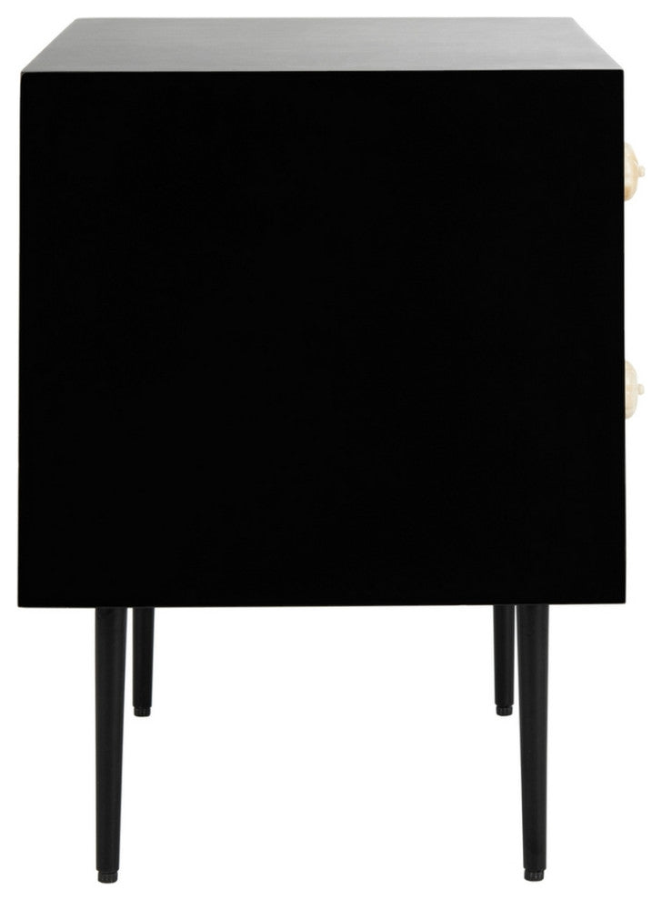 Safavieh Couture Tessie Bone Inlay Nightstand Black