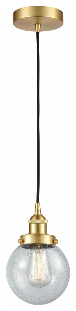 Innovations 616-1PH-SG-G204-6 1-Light Mini Pendant, Satin Gold