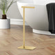 Square Freestanding Toilet Paper Holder, Brushed Brass, Single