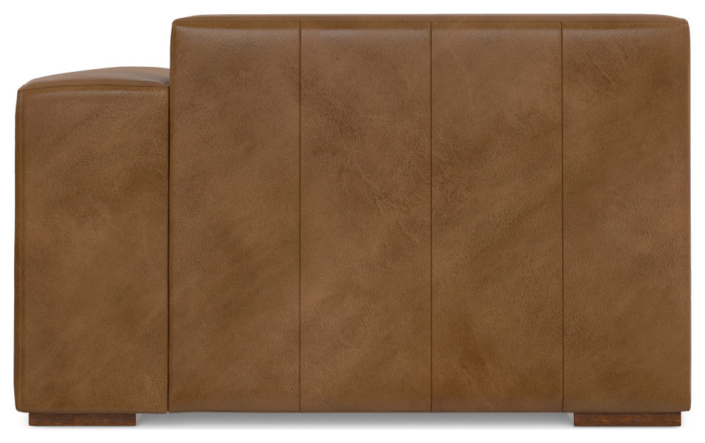 Rex Right Chaise Sofa Module in Genuine Leather