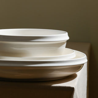 Stone Lain Verso Porcelain Dinner Plate Set of 4, White