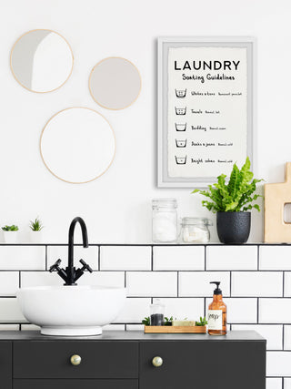 "Sorting Laundry" Framed Painting Print, 8x12