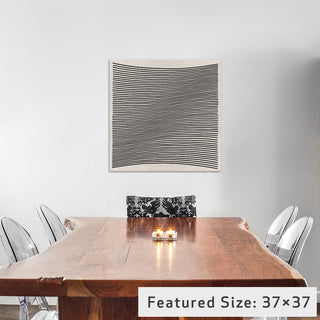 "Modern Art- Wavy Lines" by 5by5collective, 37x37x1.5"