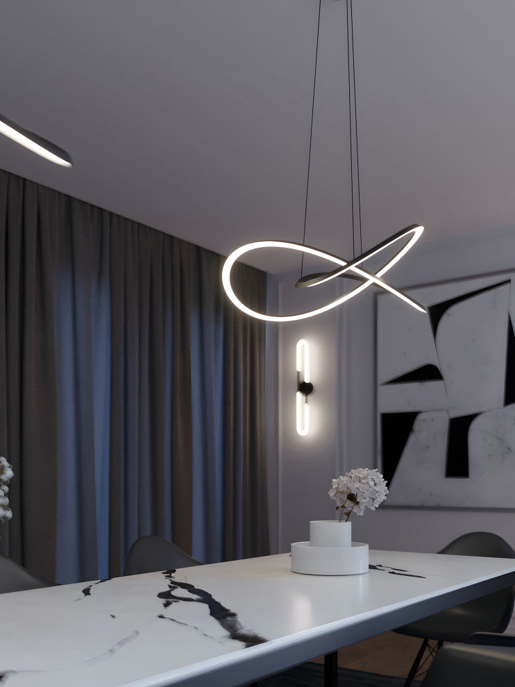 Celeste 32" LED Pendant Light , Black