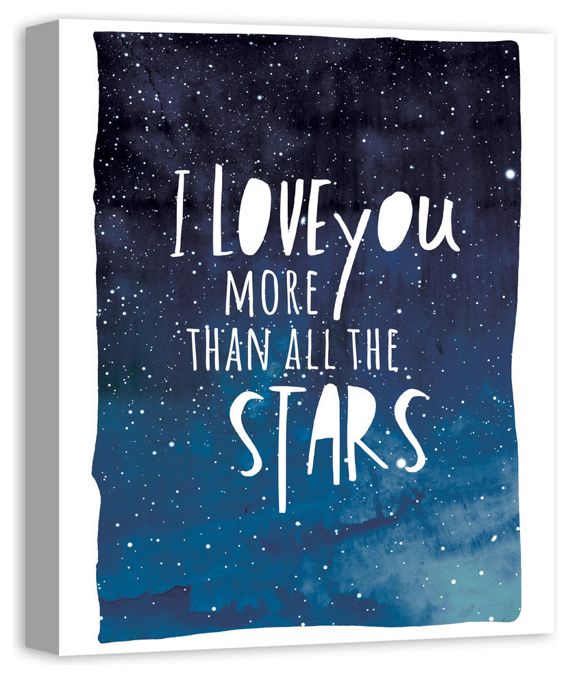 I Love You More Than All The Stars 20x24 Canvas Wall Art