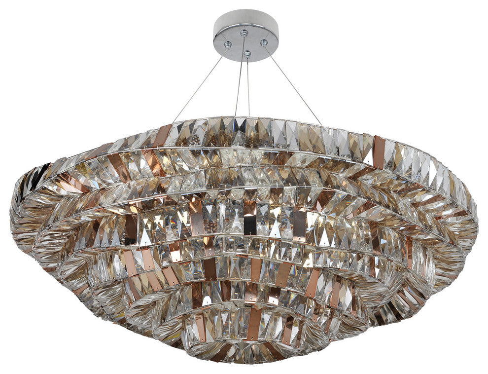 Gehry 21-Light Modern Large Pendant by Allegri