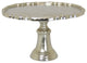 Plutus Brands Aluminium Cake Stand, Silver Metal