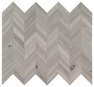 Havenwood Platinum 12X15 Matte Chevron Mosaic, 8 Sheets