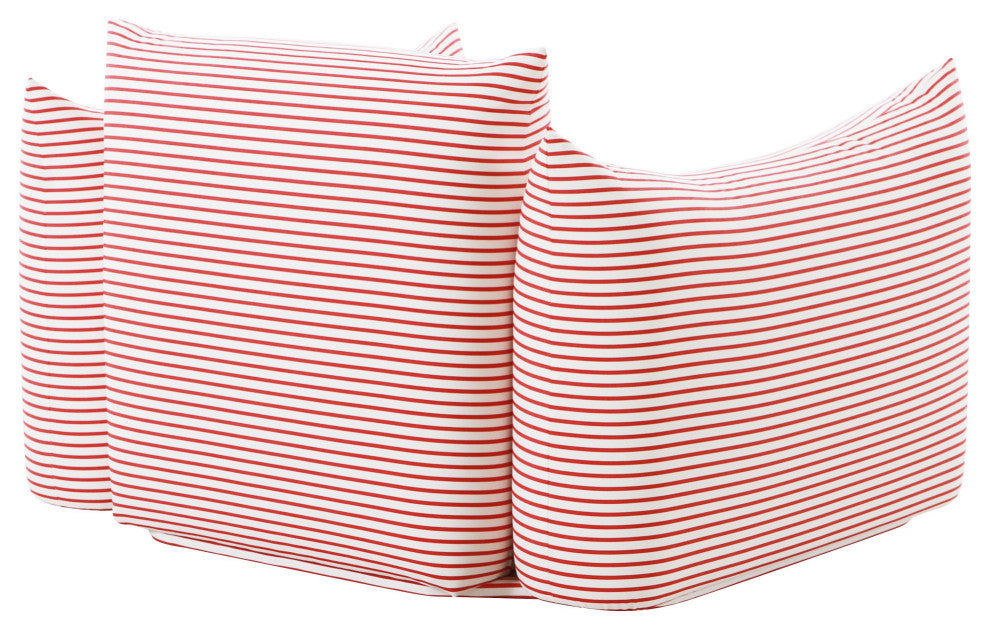 Saint Tropez Stuffed Armchair, Red