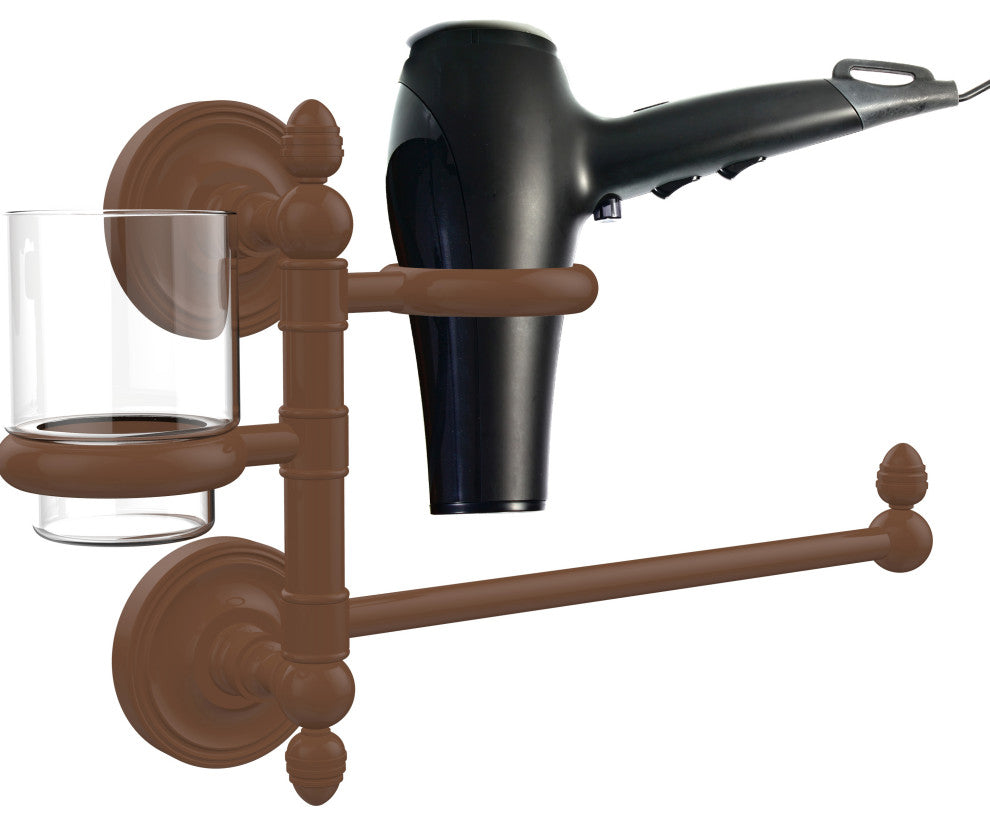 Prestige Regal Hair Dryer Holder and Organizer, Antique Bronze