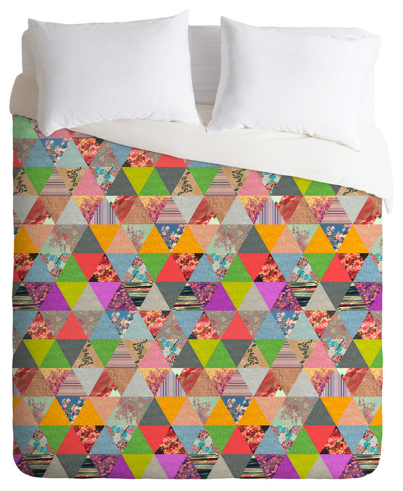 Deny Designs Bianca Green Lost In Pyramid Duvet Cover - Lightweight