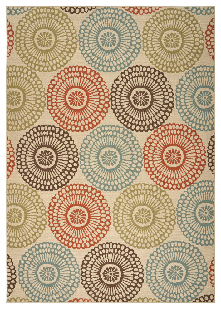 GDF Studio Jim Indoor Floral Area Rug, 8'x11'