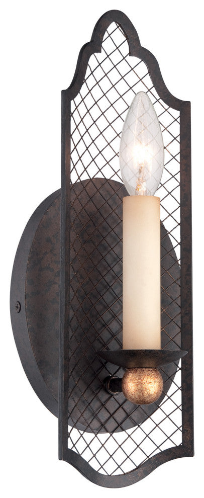 Minka Metropolitan, N7101-258B, Cortona, 1-Light Wall Sconce