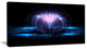"Fractal Blue Flower" Canvas Print, 32"x16"