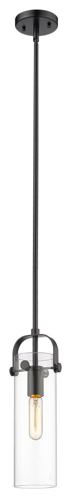 Innovations Lighting 423-1S-BK-4CL-LED Pilaster 1 Light 25" Mini Pendant