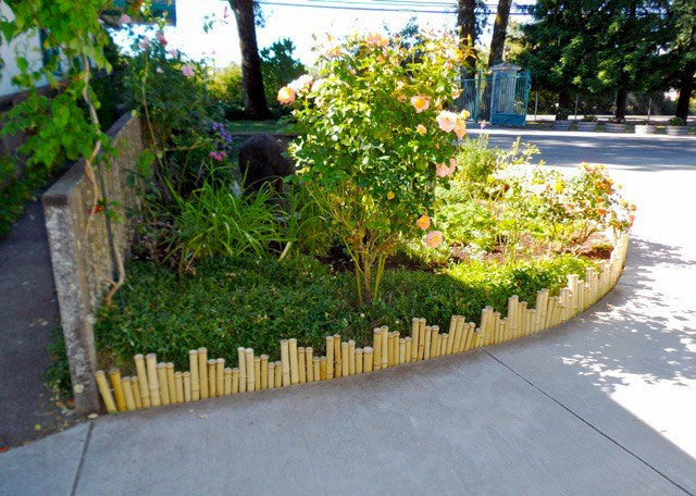 Unlevel Regular Bamboo Edging