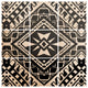 Deny Designs Amy Sia Tribe Black and White 1 Wood Wall Mural, 4'x4'