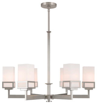 Livex Lighting Harding Brushed Nickel Light Chandelier