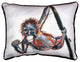 Betsy's Monkey Small Indoor/Outdoor Pillow 11x14 - Set of Two