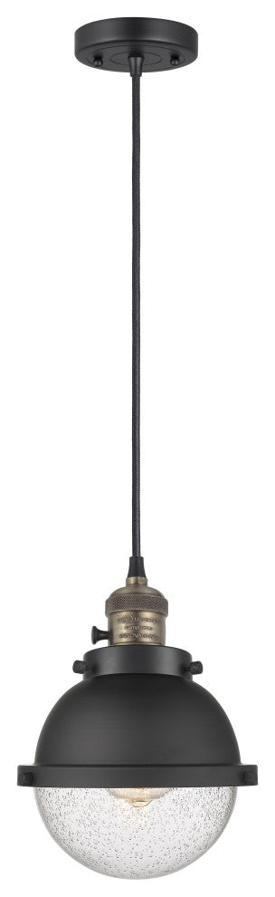 INNOVATIONS 201CSW-BAB-HFS-64-BK 1-Light Mini Pendant Matte Black