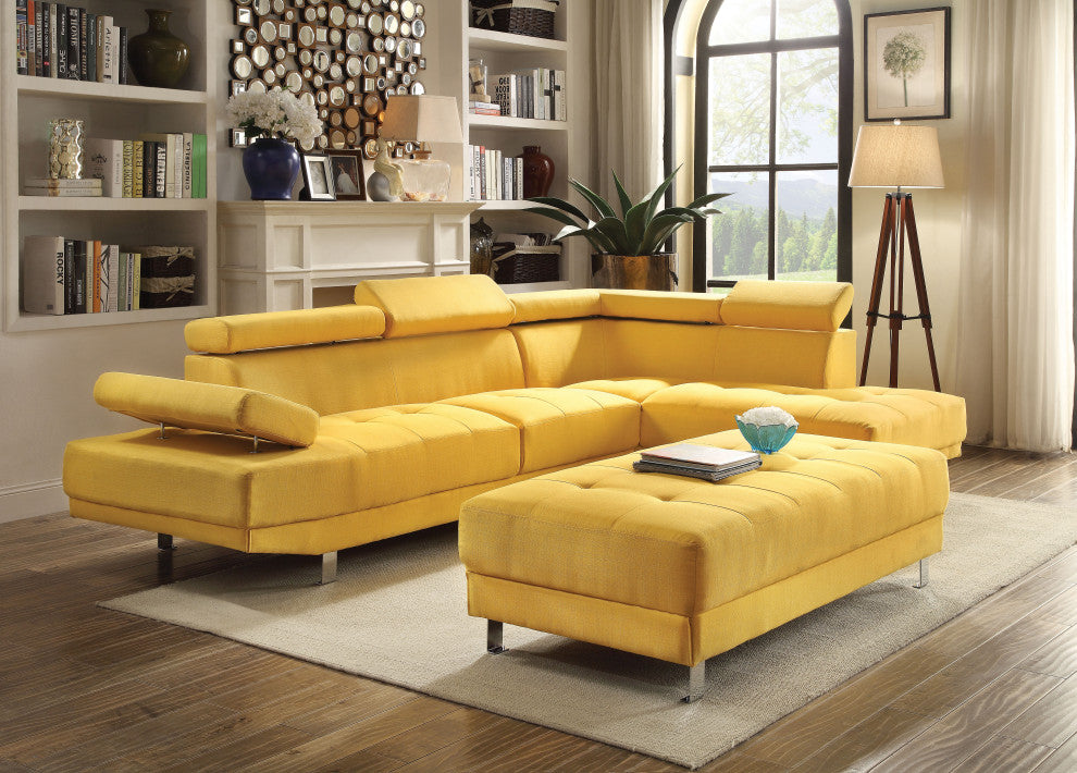 Milan Sectional, Yellow