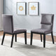 Amalie Side Chair Grey Velvet