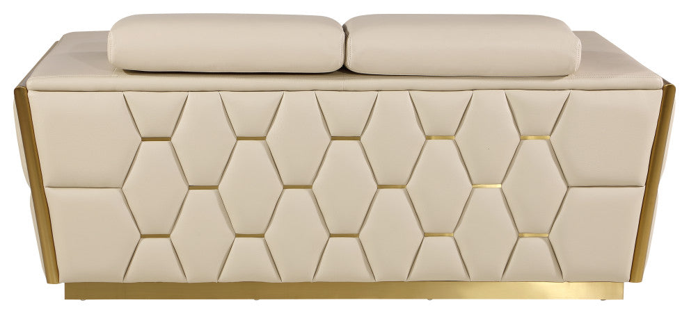 Enzo Top Grain Italian Leather  Loveseat