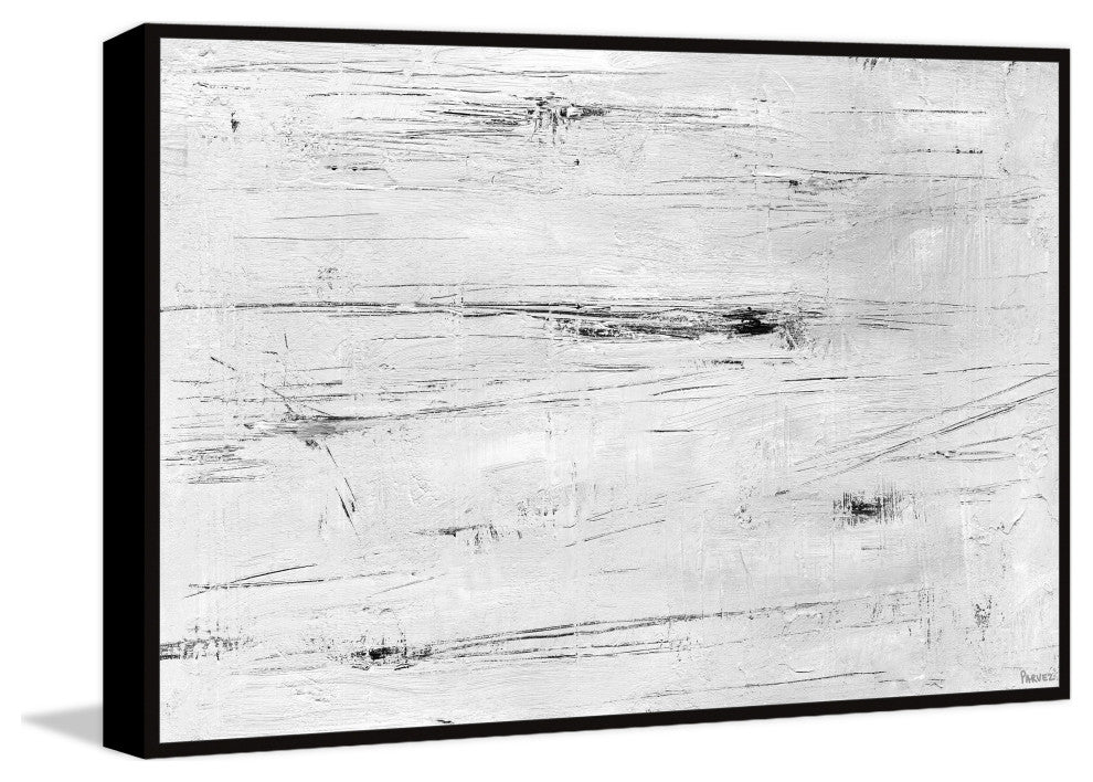 "Exact Direction" Floater Framed Painting Print on Canvas, 18x12