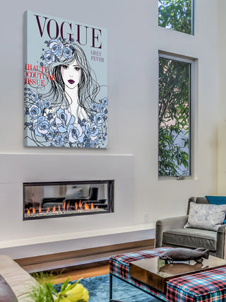 "Mag Cover" Painting Print on Wrapped Canvas by Loretta So