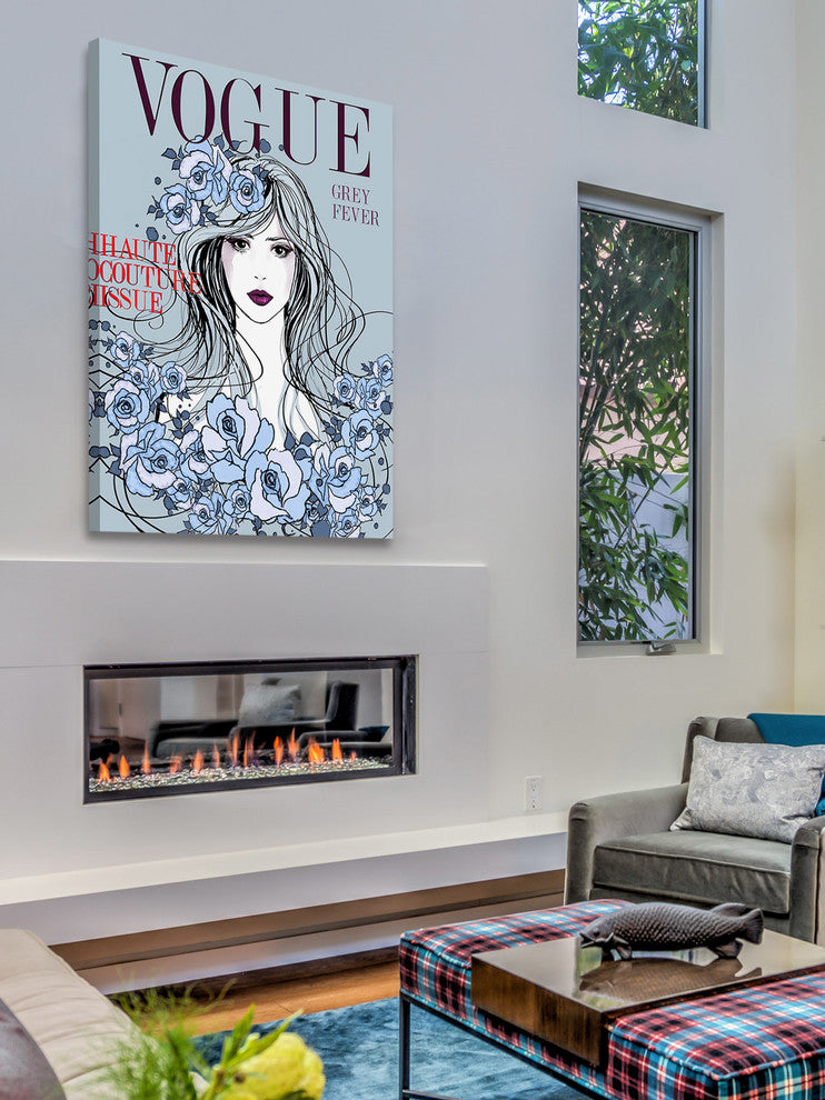 "Mag Cover" Painting Print on Wrapped Canvas by Loretta So