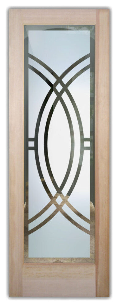 Interior Prehung Door or Interior Slab Door - Demi Circle - Primed - 24" x...