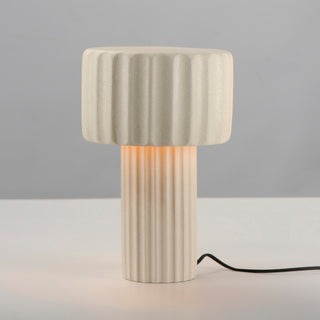 ET2 E25179 Delphi 14" Tall LED Accent Table Lamp - Sandstone