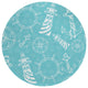 Indoor/Outdoor Harbor HA9 Ocean Machine Washable 8' x 8' Round Rug