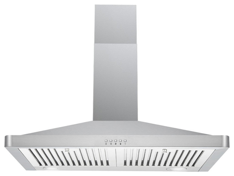 Cavaliere 30" Wall Mounted Range Hood 400 CFM Brushed Stainless Steel LED