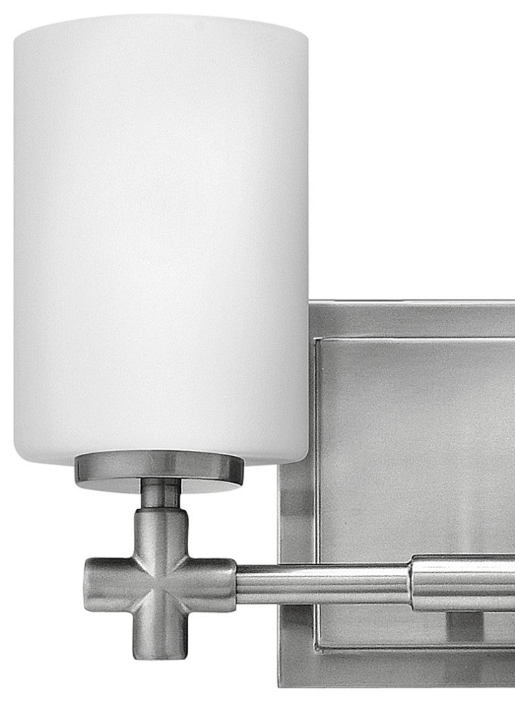 Hinkley Laurel Small Two Light Vanity, Brushed Nickel