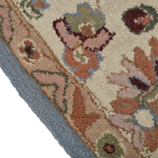 HAND TUFTED WOOL ECO-FRIENDLY AREA RUGS - Octagon,Blue White,Oriental