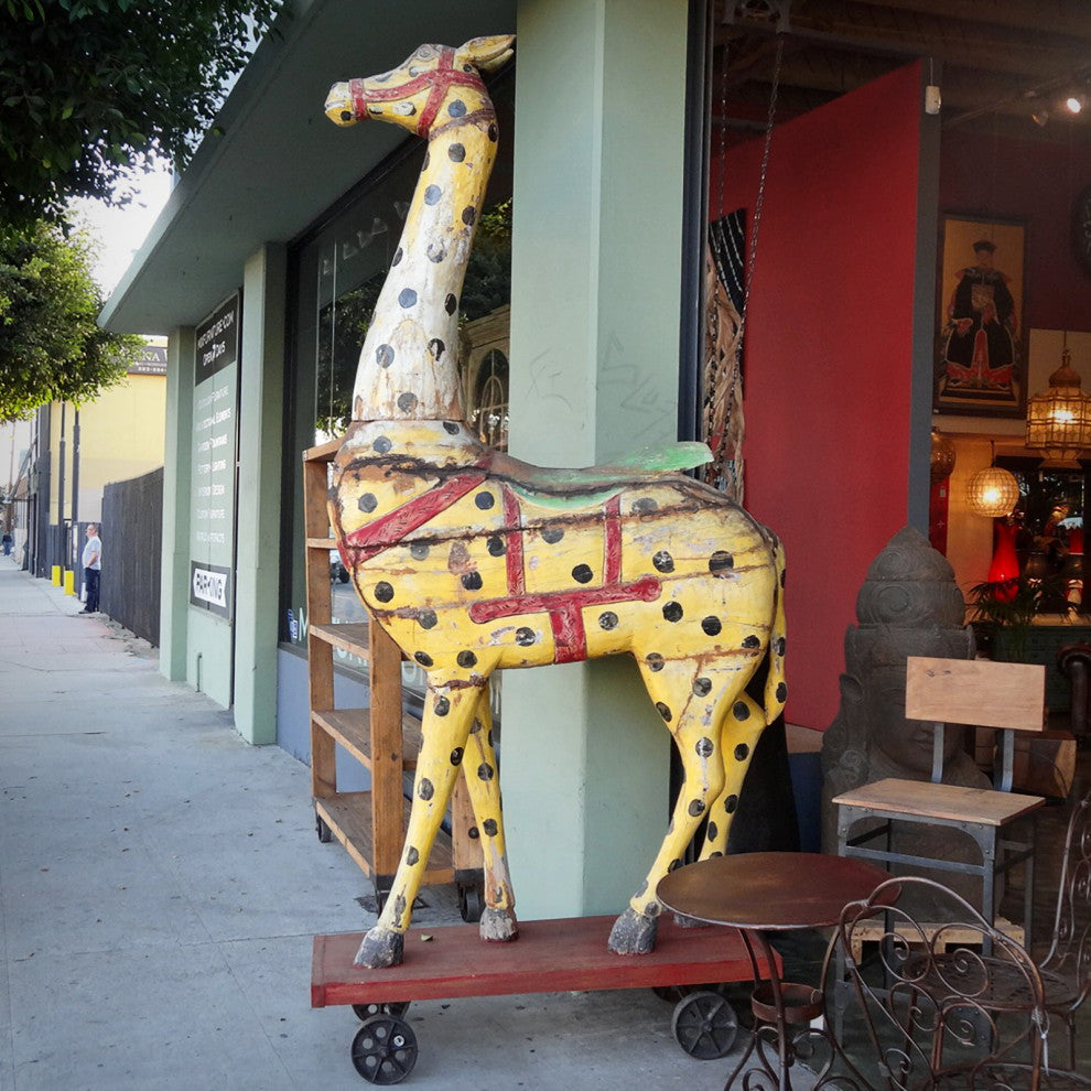 Consigned Vintage Festival Giraffe on Stand