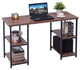Modern Study Writing Computer Desk with 4 Storage Shelves