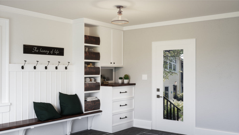 Quoizel GRTS1714 Grant 14"W Semi-Flush Ceiling Fixture - Palladian Bronze