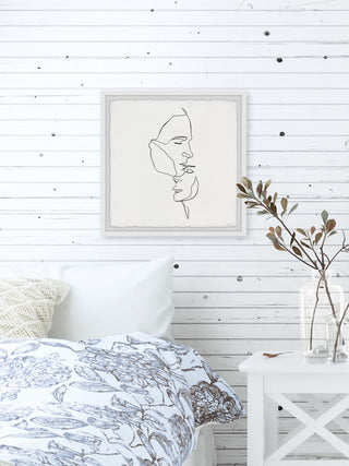 "Warm Embrace" Framed Painting Print, 32x32