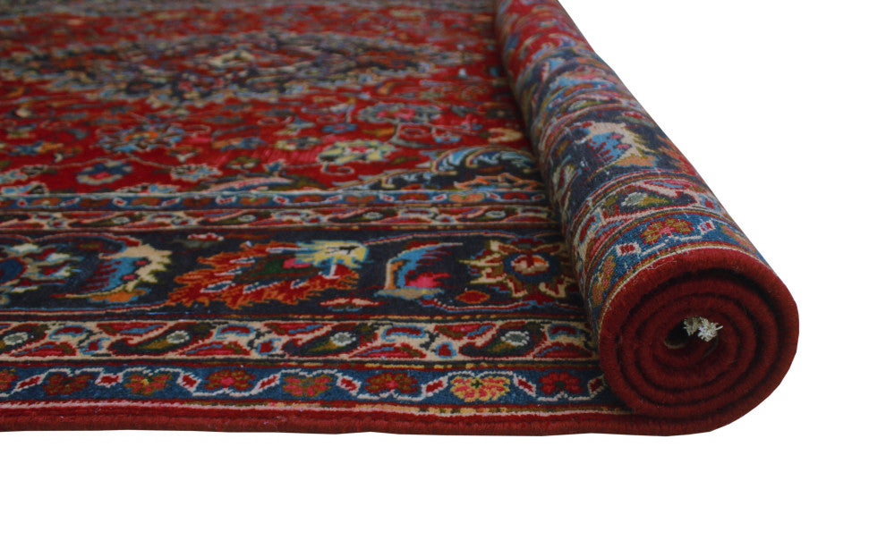Fine Vintage Distressed Adken Red Rug