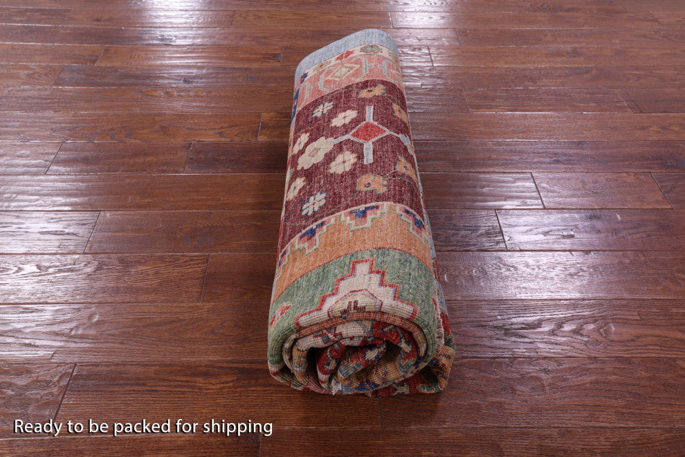6' 0" X 8' 8" Hand-Knotted Super Kazak Wool Rug Q11087
