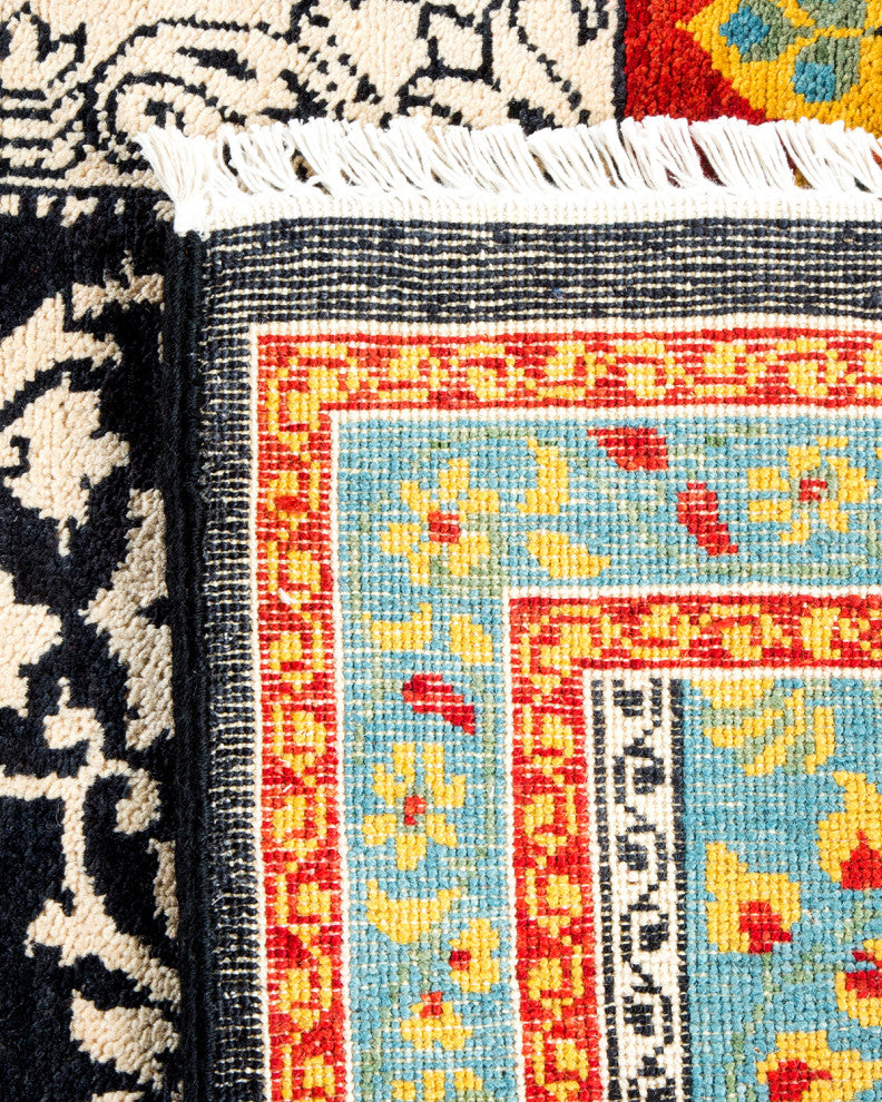Suzani, One-of-a-Kind Hand-Knotted Area Rug Red, 3' 3 x 5' 3