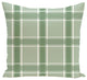 Criss Cross Applesauce Geometric Print Outdoor Pillow, Pale Celery, 20"x20"