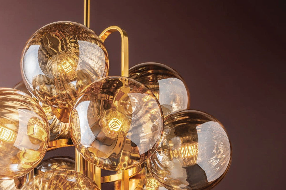 Corbett Lighting 476-34 Cronus 12 Light 34"W Chandelier - Vintage Polished