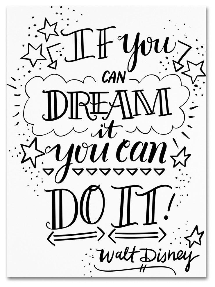 Elizabeth Caldwell 'Dream It Do It' Canvas Art, 24x32